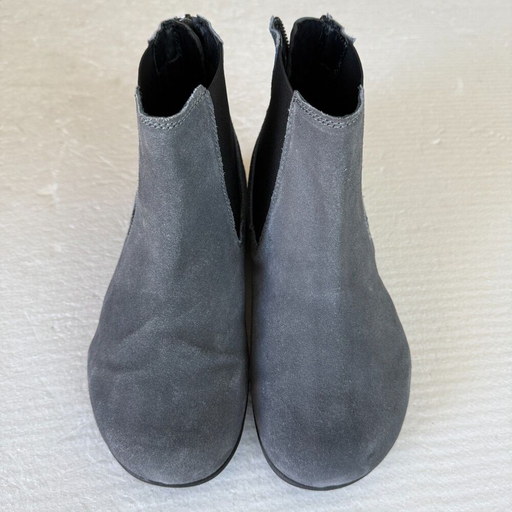 Size 10 WW -  Softwalk Albany Grey Suede Women's Chelsea Boots